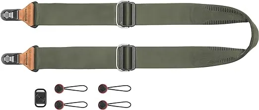Peak Design CF-AS-3 - Camera Strap, Aluminium, Leather, Nylon - Grey