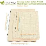 OsoCozy Unbleached Prefold Newborn 4x6x4