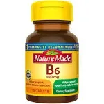 Nature Made Vitamin B6 100 mg Tabs, 100 ct