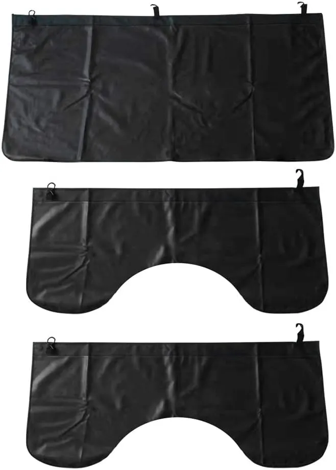 3pcs Set Car Protective Fender Covers Automotive Magnetic Mat for Repair PU ...