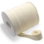 Bias Tape, Double Fold Bias Tape 1 Inch Continuous Bulk Bias Tape for Sewing, Quilting, Binding, Hemming, Apparel Craft, Polyester, Non-Stretch(Cream, 25mm, 55 Yards)