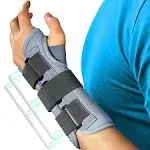 FEATOL Wrist Brace Splint Carpal Tunnel for Women Men, Night Wrist Sleep Support Brace, Left Hand, Small/Medium, Hand Brace for Sprain, Carpal Tunnel