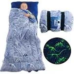 Kids Sleeping Bag Glow in the Dark Slumber Bag for Girls and Boys - Large, Soft,