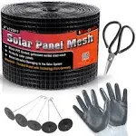 6&#034;x120ft Solar Mesh Screen For Bird Proofing Solar Panels Solar Panel Bird Guard