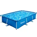 Bestway Rectangular 118 inch x 79 inch x 26 inch Deluxe Splash Frame Kids Pool | 56043us, Blue