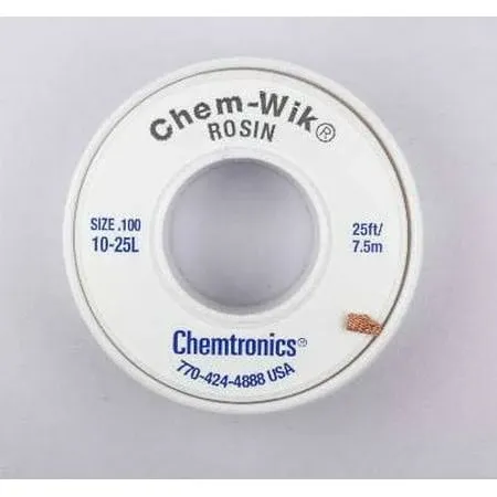 Chemtronics 10-25L Chem-Wik Rosin Desoldering Braid