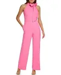 Vince Camuto Signature Stretch Crepe Bow Neck Jumpsuit Women's : 8