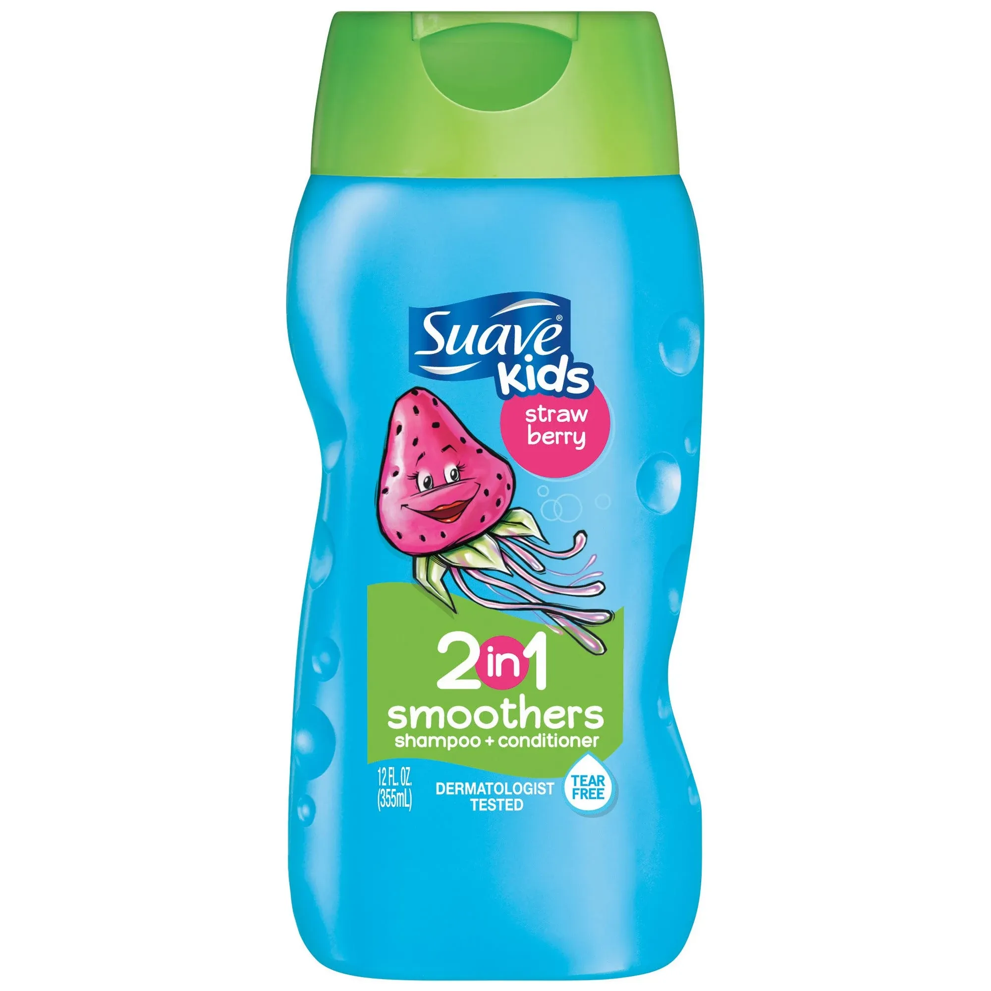 Suave Kids Smoothers 2-in-1 Shampoo/Conditioner, Strawberry - 12 oz bottle