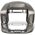 DNA Motoring ZTL-Y-0146 Center Dash Audio A/C Vent Surround Bezel w/Speaker Cover,Grey