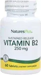 Nature's Plus, Vitamin B2, 250 mg, 60 Tablets