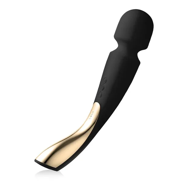 LELO Smart Wand 2 Large All-Over Body Handheld Waterproof Vibrator and Wand Massager, Vibrating Massager for Her and Wand Massagers for Neck and Back with 10 Vibration Patterns, Black