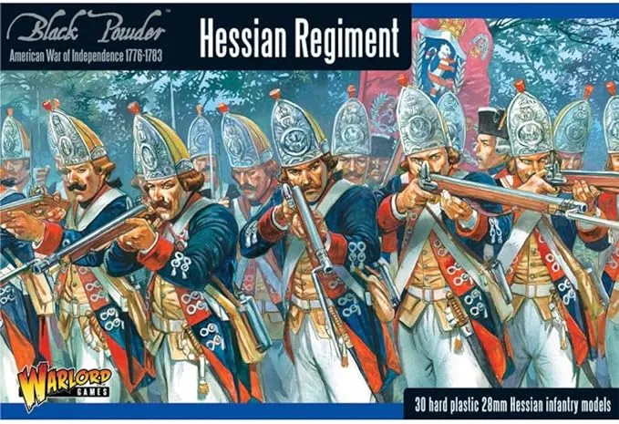 Black Powder Revolutionary War Hessian Regiment 1:56 Military Wargaming Plastic Model Kit WGR-AWI-03