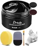 drtulz Black Leather Recoloring Balm, Leather Color Restorer Conditioner, Leather Repair Kits for Vinyl Furniture, Sofa, Car Seats, Shoes - Repair