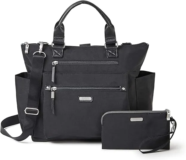 Baggallini 3-in-1 Convertible Backpack Handbag 15x12 Lightweight Travel Bag Crossbody Zippered Tote W/RFID Phone Wristlet