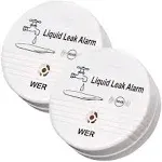 WER Water Leak Alarm Battery Operated Leak Alert Water Detector for Home Use(Shi