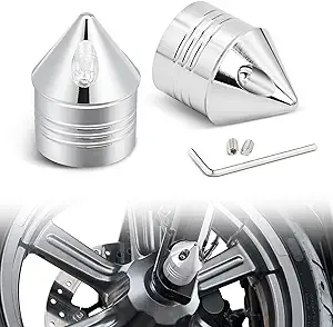 Amazicha Front Axle Nut Covers Axle Nut Caps Compatible for Harley Davidson ...