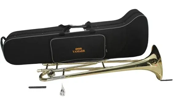 Alto Trombone Bb Trombone Instrument for Beginners Student and Adult Learners to play,including(glod)