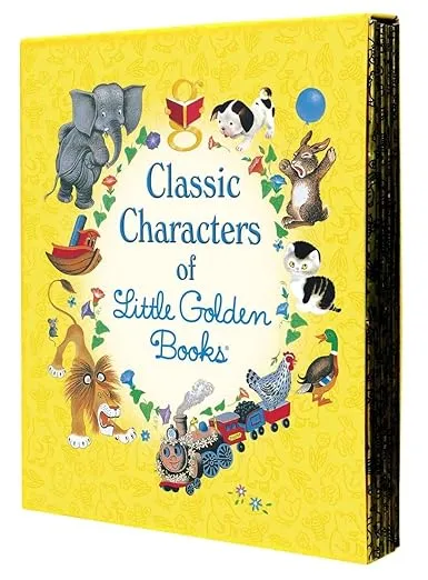 Classic Characters of Little Golden Books: The Poky Little Puppy, Tootle, The Saggy Baggy Elephant, Tawny Scrawny Lion, and Scuffy the Tugboat