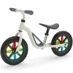 Chillafish Charlie Glow Lightweight Balance Bike with Light-Up Wheels, Beig/Green, 10"