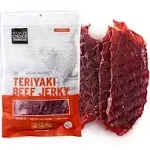 People's Choice Beef Jerky - Classic - Teriyaki - Big Slab - Whole Muscle Premium Cuts - Bulk Jerky Package - Thin Sheets - Low Sodium Low Salt High Protein Meat Snack - 15 Slabs, 1 Bag