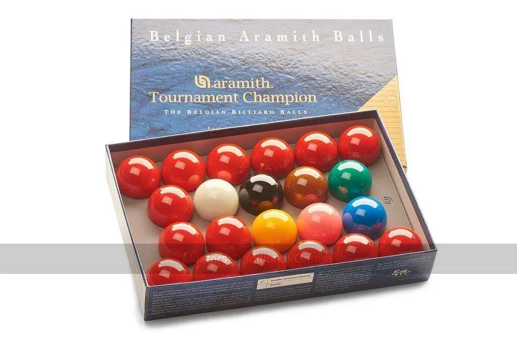 Aramith Tournament Champion Snooker Balls (2 And 1/16 Inch)