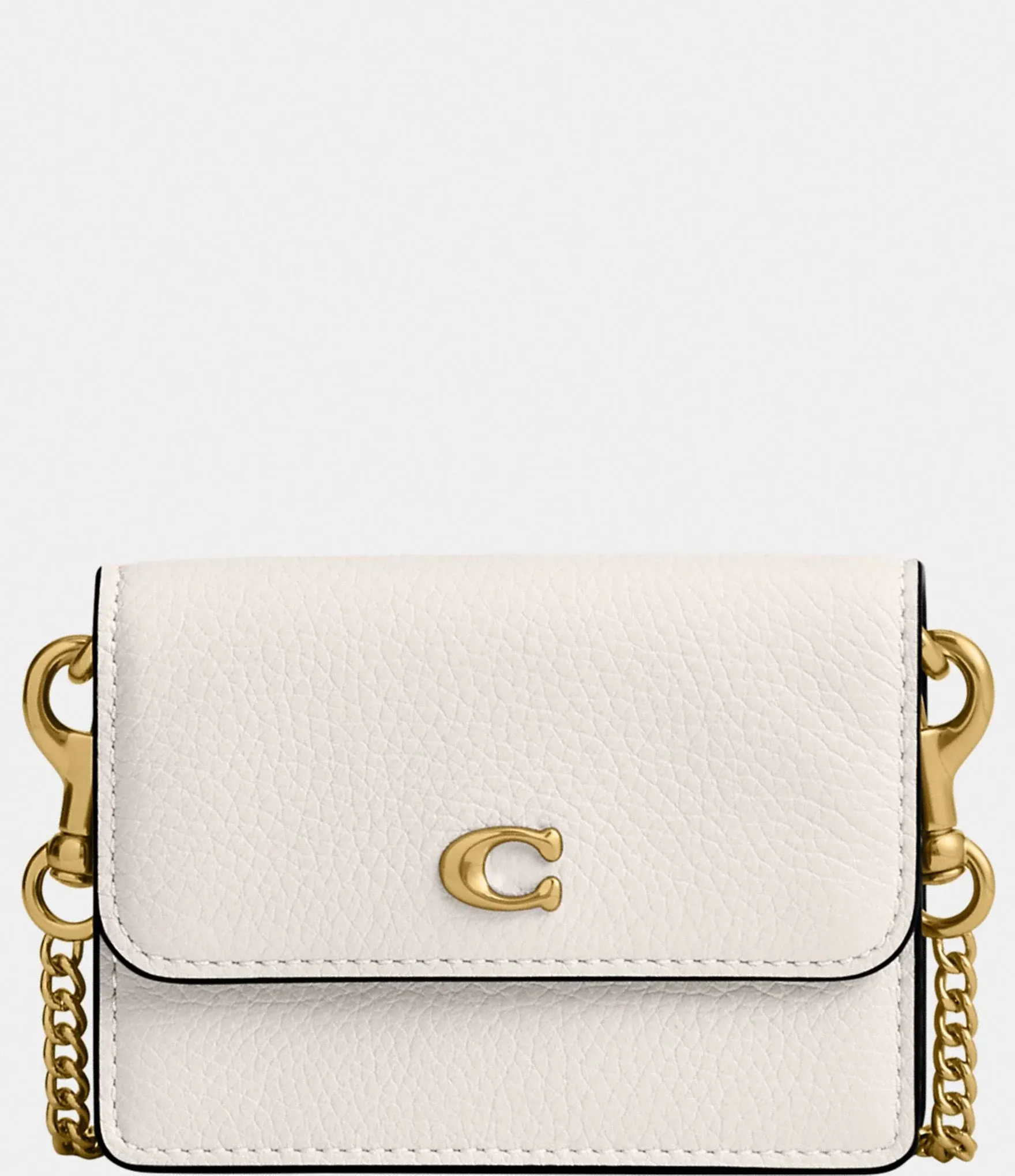 Coach Essential Half Flap Card Case - Chalk