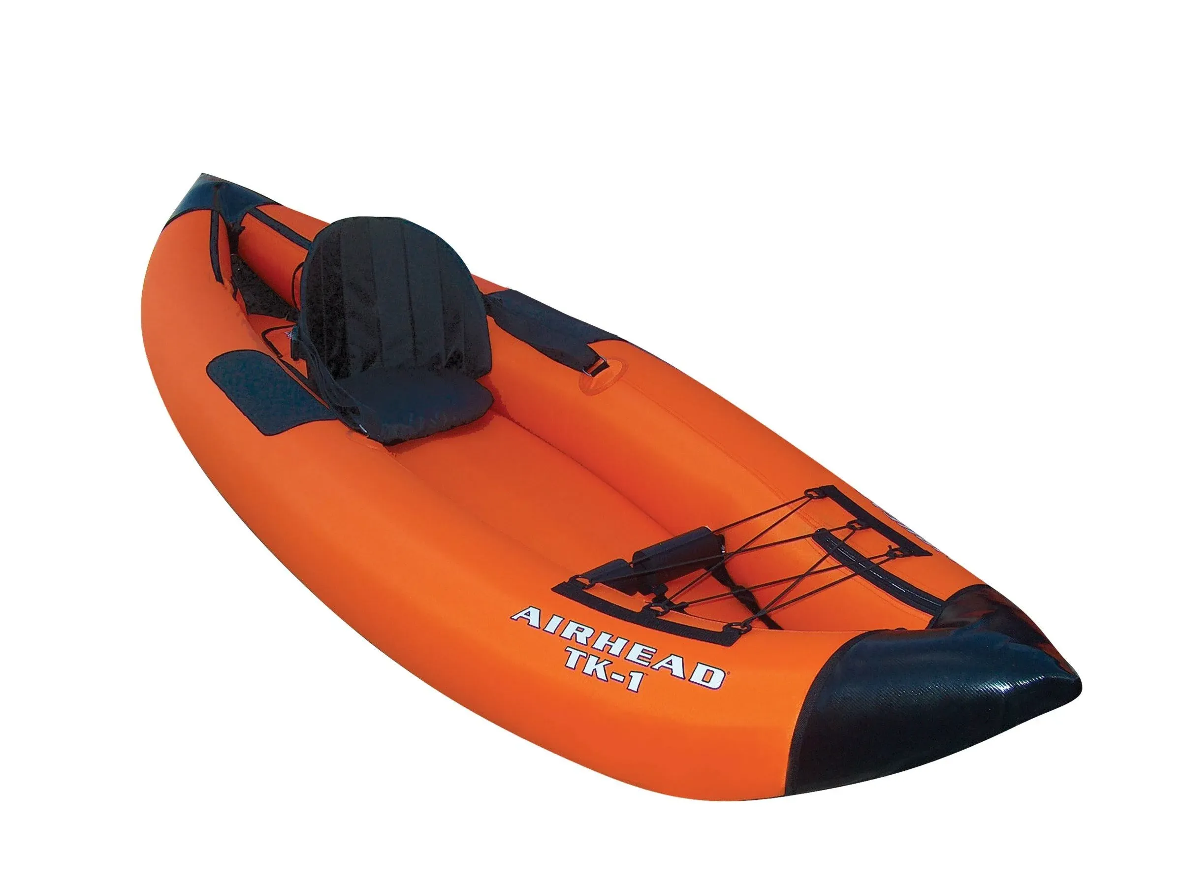 Airhead Performance Travel 1 Man Inflatable Kayak, Orange/Black