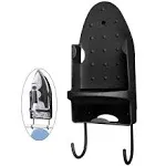 Ironing Board Hanger Wall Mount Electric Iron Holder Ironing Board Rack Household Bathroom Shelf - for Max 5 inch Width - Black