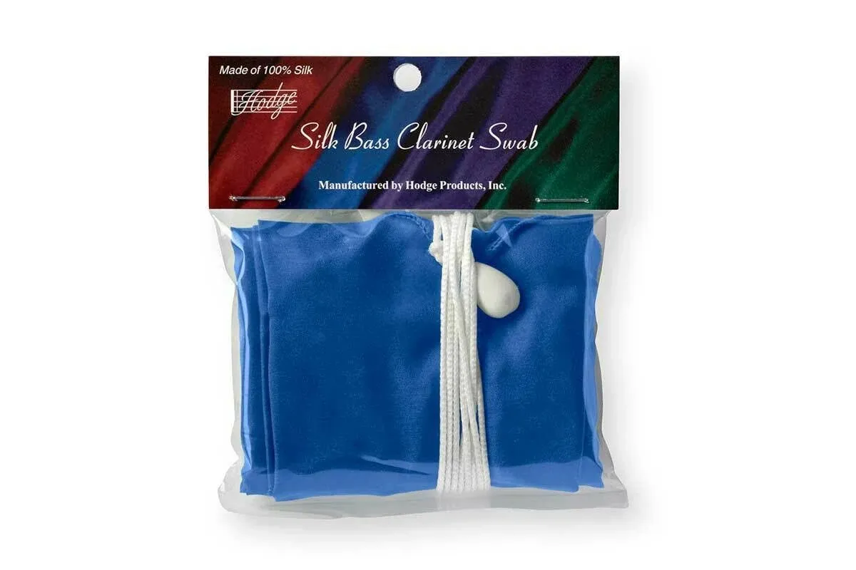 Hodge Silk Bass Clarinet Swab - Blue