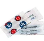 TS Home Goods Salt and Pepper Packets Good for Travel,For Everyday,1000 Pack