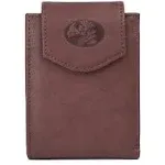 Julia Buxton Heiress Leather Convertible Billfold Mahogany