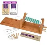 The Beadsmith Little Ricky Beading Loom, Two-Warp Wooden Loom