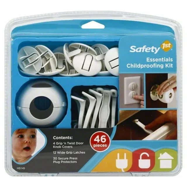 Safety 1st Essentials Child Proofing Kit 46 Pieces Doors and Plugs Protectors