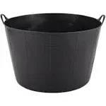 Tubtrugs 19.8 Gallon Black Recycled Flexible Extra Large Tub