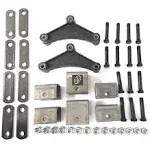 SOUTHWEST WHEEL Tandem Trailer Axle Hanger Kit for Double Eye Springs (3.5K Axles)