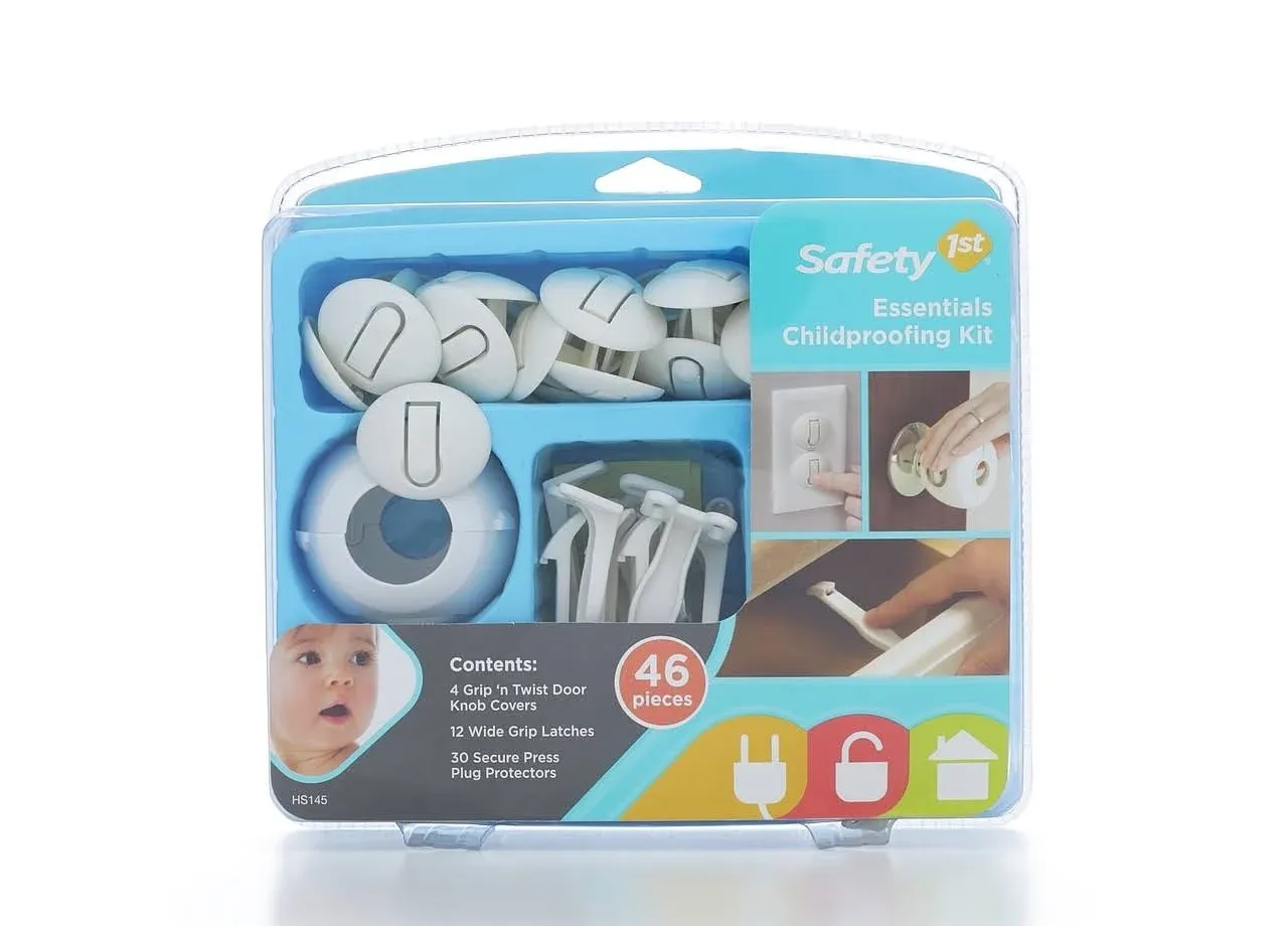 Safety 1st Essentials Child Proofing Kit 46 Pieces Doors and Plugs Protectors