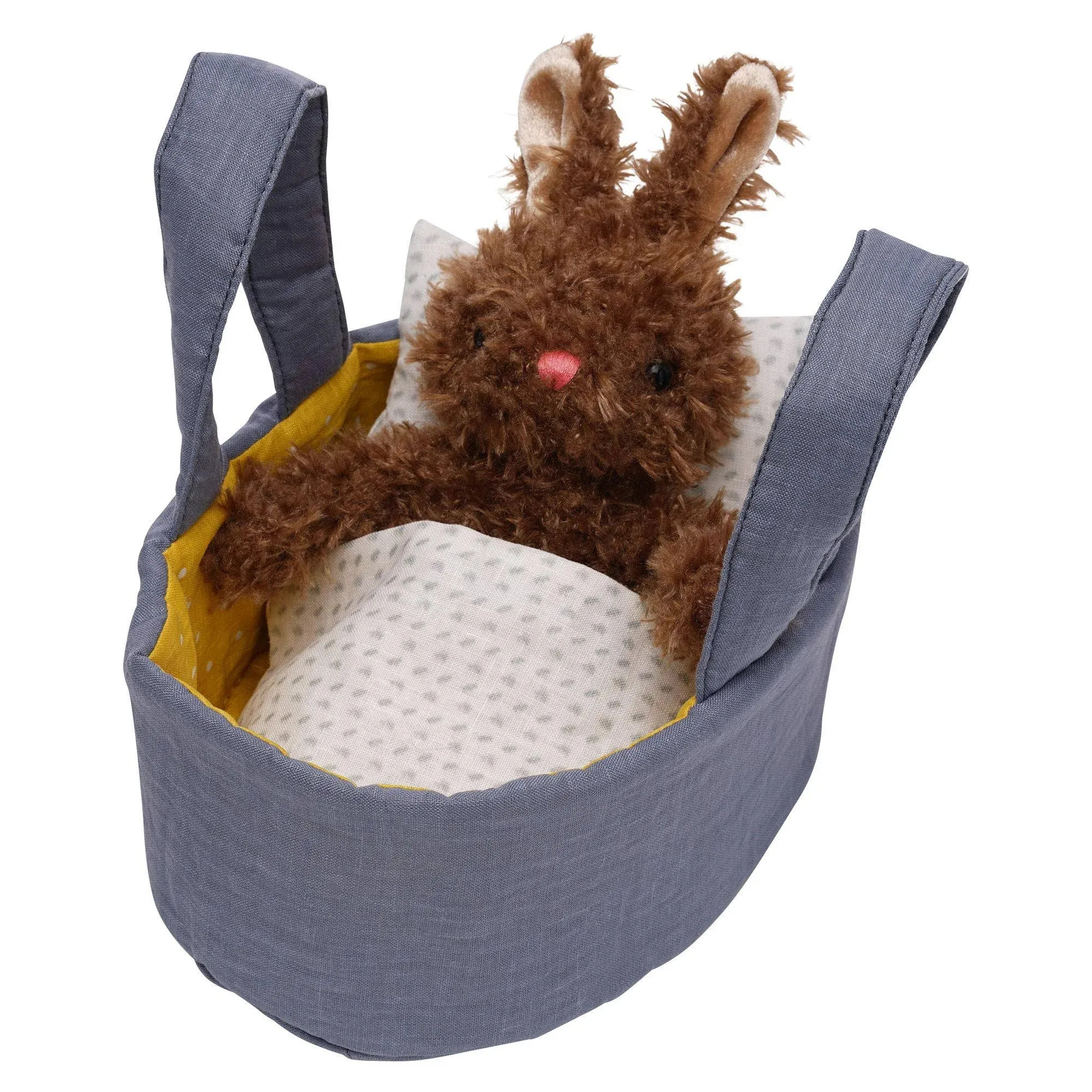 Manhattan Toy Moppettes Beau Bunny Stuffed Animal Nurturing Playset