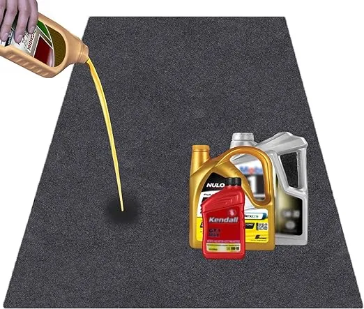 36X60 Iches Garage Mats for Floor Absorb Liquids Oil Drip Pan for Under Car Waterproof Rubber Backing Layer Oil Spill Mat Protects Floor from Spills Drips Splashes Stain(36x60 in)