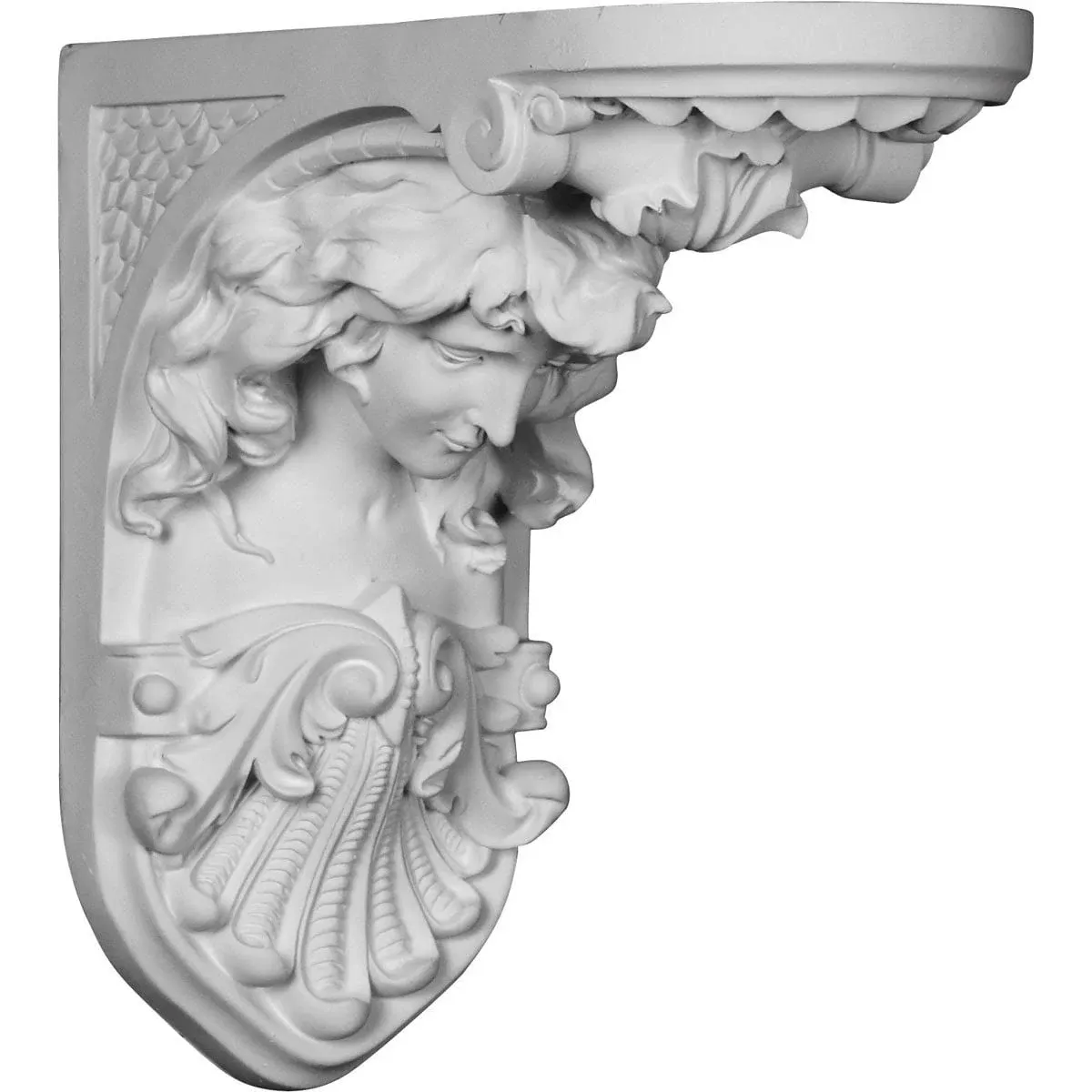 COR08X06X12HE 8&#034; W x 6&#034; D x 12&#034; H Hestia Corbel, White