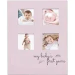 KeaBabies Sketch Baby First Years Memory Book in Mist Pink