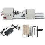 Mini Lathe Beads Polisher Machine DIY Woodworking Craft Rotary Tool  24V DC