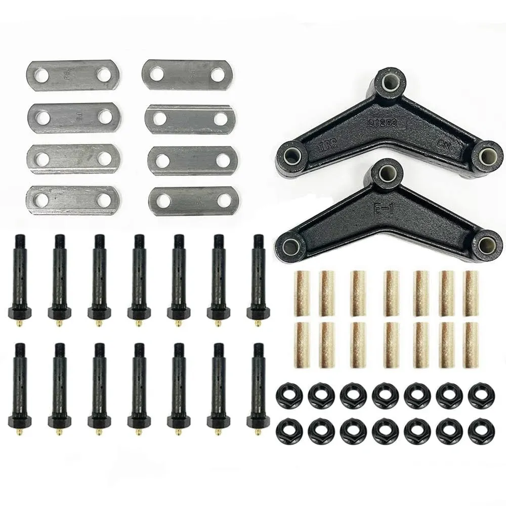 Pro Greaseable Tandem Trailer Axle Shackle Kit for Double Eye Spring (3.5K-5.2K)