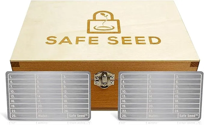 Safe Seed Titanium Stamp Kit Cryptocurrency Crypto Recovery Seed Phrase Wallet