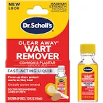 Dr. Scholl's Clear Away Liquid WART Remover // 1/3 fl oz, Clinically Proven, Fast-Acting, Maximum Strength for Common & Plantar Warts, Safe for Children 4+, 20 Treatments