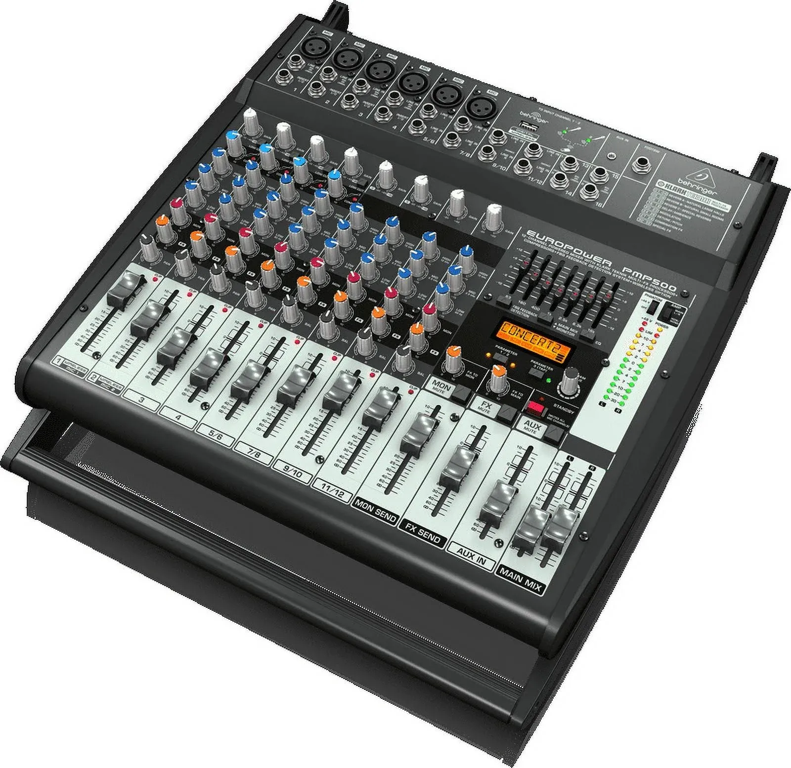 Behringer PMP500 500W 12-Channel Mixer M-FX | Reverb