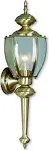 Livex Lighting Outdoor Basics Outdoor Wall Lantern Antique Brass 1 Light 2112-01