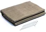 Camco 42811 Awning Leisure Mat 7 x 15 Foot Brown with Bag