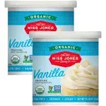 Miss Jones Baking Organic Buttercream Frosting, Perfect for Icing and Decorating, Vegan-Friendly Vanilla Pack of 2