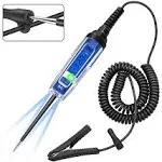 Upgraded 3-72V Automotive Circuit Tester with Voltmeter Heavy Duty LCD Backli...