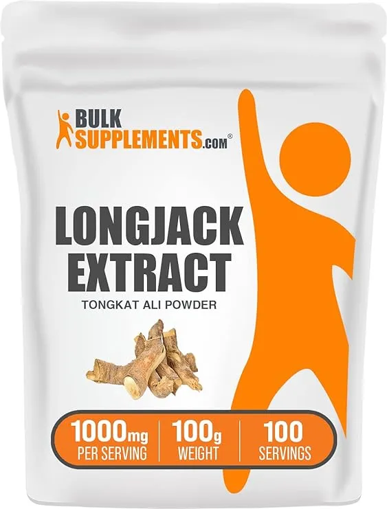 BulkSupplements.com Longjack Extract Powder - Tongkat Ali Extract, Longjack Tongkat Ali Powder - Tongkat Ali for Men & Women, Gluten Free - 1000mg per Serving, 500g (1.1 lbs) (Pack of 1)